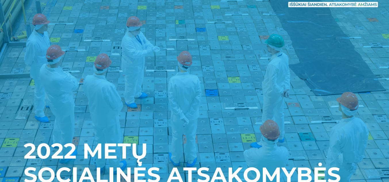 Ignalinos atominės elektrinės 2022 metų socialinės atsakomybės ataskaita.