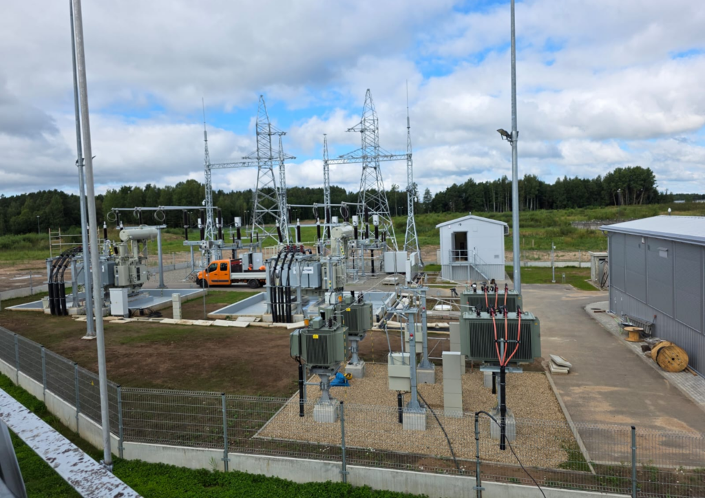 Drūkšių transformatorių pastotė – elektros įrenginiai, transformatoriai ir aukštos įtampos linijos