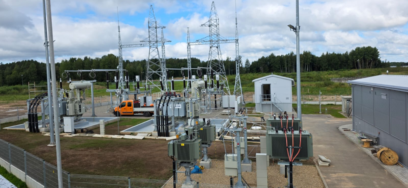 Drūkšių transformatorių pastotė – elektros įrenginiai, transformatoriai ir aukštos įtampos linijos