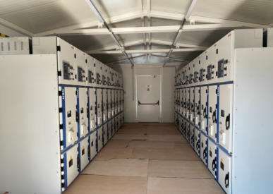 Drūkšių transformatorių pastotė. 6 kV uždaros skirstykla, vaizdas iš vidaus