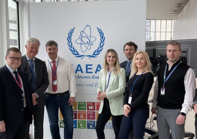 Ignalinos atominės elektrinės atstovai Tarptautinės atominės energijos agentūros būstinėje