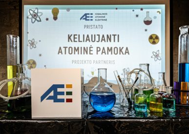 Ignalinos atominės elektrinės renginyje vyksta edukacinė pamoka,