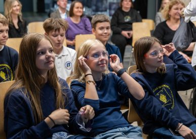 Ignalinos atominės elektrinės renginyje vyksta edukacinė pamoka,