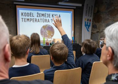 Ignalinos atominės elektrinės renginyje vyksta edukacinė pamoka,