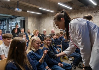 Ignalinos atominės elektrinės renginyje vyksta edukacinė pamoka,