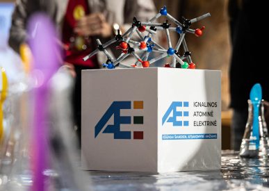 Ignalinos atominės elektrinės renginyje vyksta edukacinė pamoka,