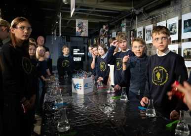 Ignalinos atominės elektrinės renginyje vyksta edukacinė pamoka,