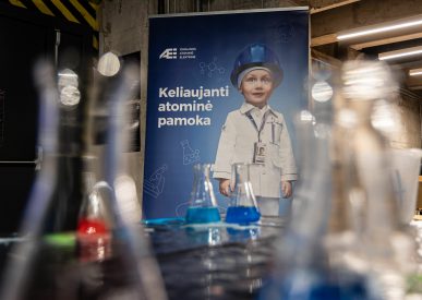 Ignalinos atominės elektrinės renginyje vyksta edukacinė pamoka,