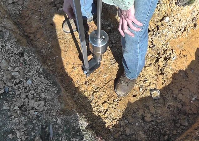 Grunto matavimas geologiniais tyrimų prietaisais