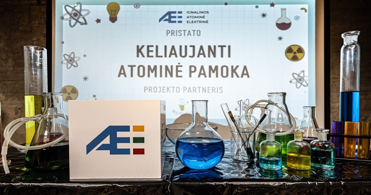 Ignalinos atominės elektrinės renginyje vyksta edukacinė pamoka,