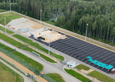 Iš oro matomas labai mažai radioaktyvių atliekų atliekynas Ignalinos AE teritorijoje.