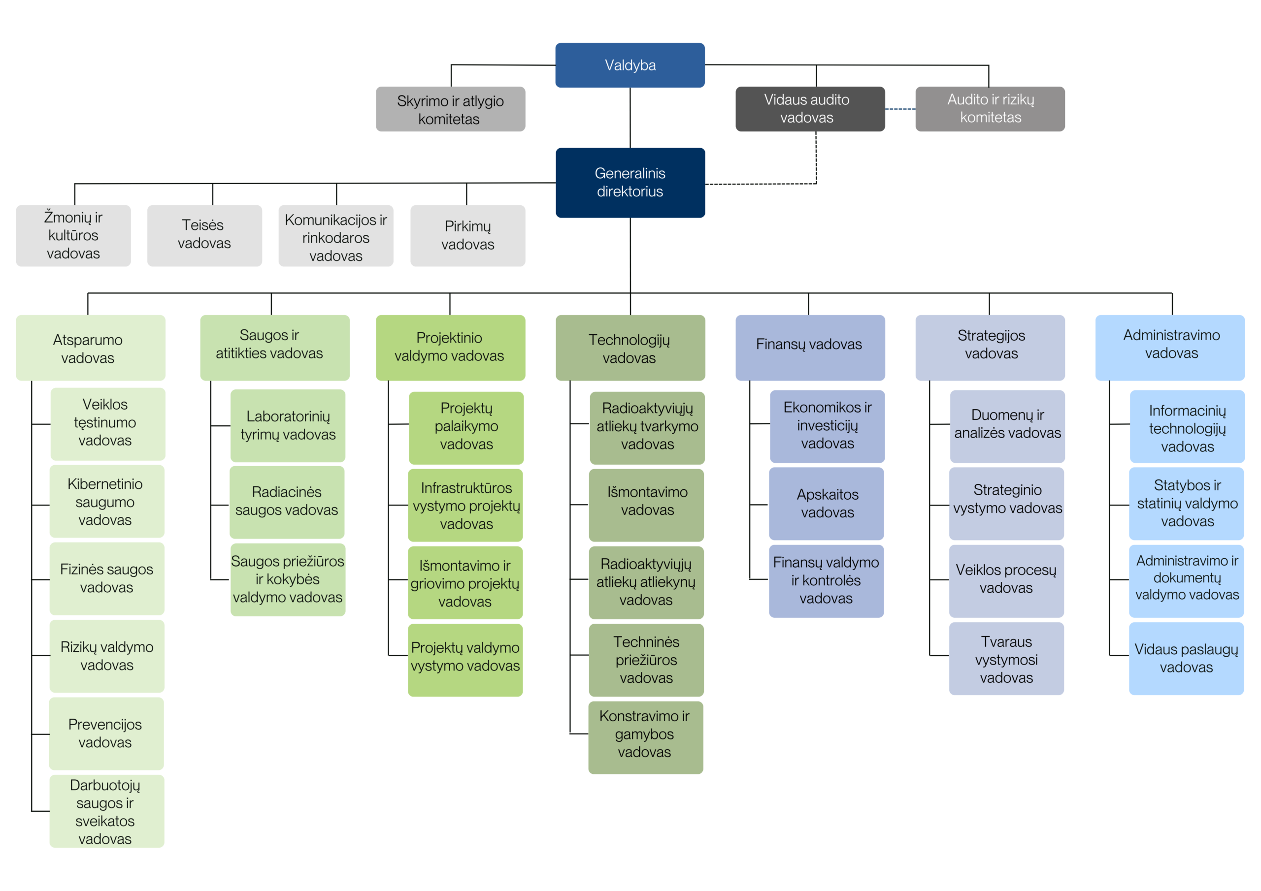 Organizacinės struktūros schema (LT), web